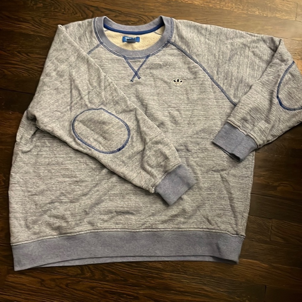 Adidas blue pullover sweatshirt